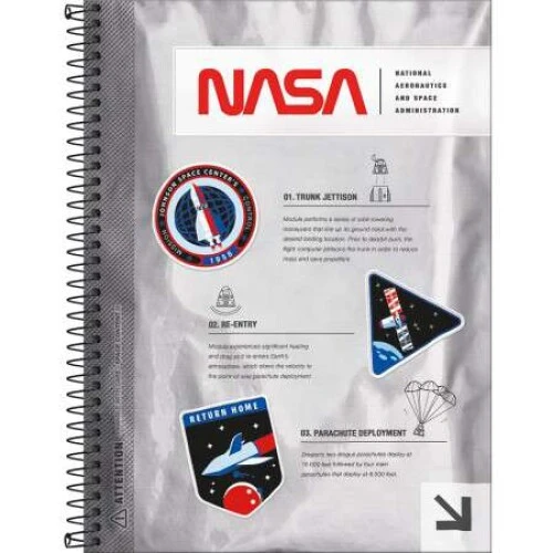 Caderno Universitário 16x1 Nasa - Tilibra
