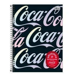 Caderno Universitário 1 Matéria Connect Coca-Cola 80 Folhas - Tilibra