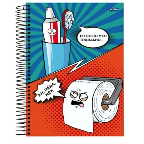 Caderno Universitário 1 matéria Insano 80 folhas - Jandaia