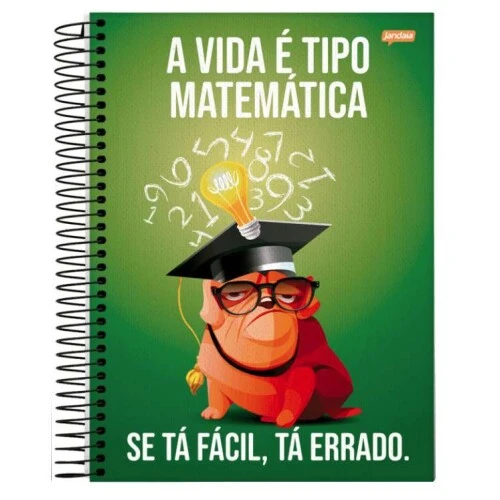 Caderno Universitário 1 matéria Insano 80 folhas - Jandaia