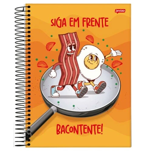 Caderno Universitário 1 matéria Insano 80 folhas - Jandaia