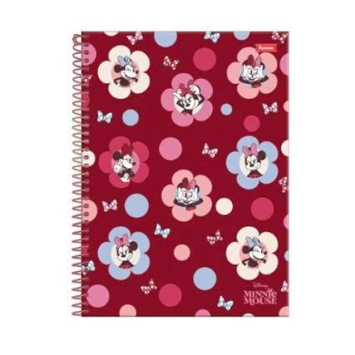Caderno Universitário 11 Minnie Mouse 80 Folhas - Foroni Caderno Universitário 11 Minnie Mouse 80 Folhas - Foroni