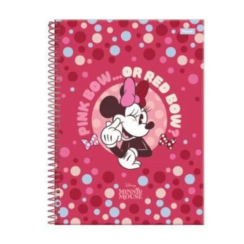 Caderno Universitário 11 Minnie Mouse 80 Folhas - Foroni Caderno Universitário 11 Minnie Mouse 80 Folhas - Foroni