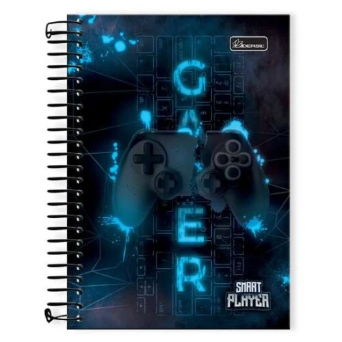 Caderno Espiral Smart Player 80 Folhas - Cadersil
