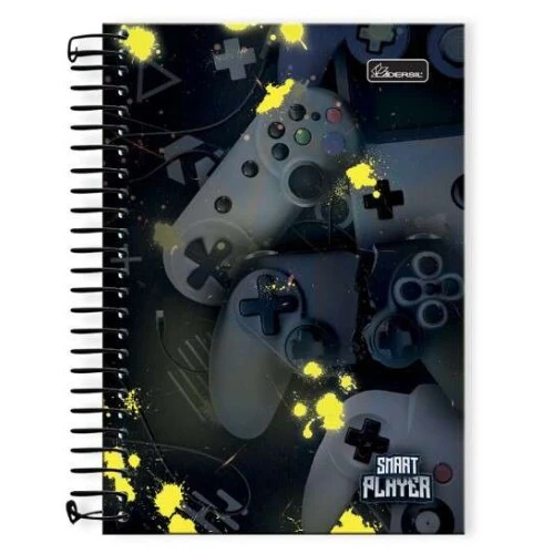 Caderno Espiral Smart Player 80 Folhas - Cadersil