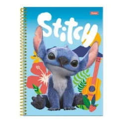Caderno Universitário 1 materia stitch 80 Folhas - Foroni