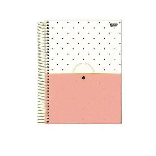 Caderno Universitário 10 Matérias Dots & Spots 160 Folhas - Jandaia