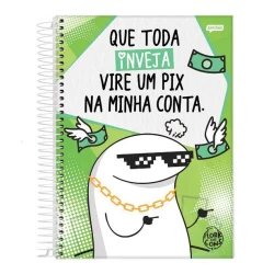 Caderno Universitário 10 Matérias Flork 160 Folhas - Jandaia
