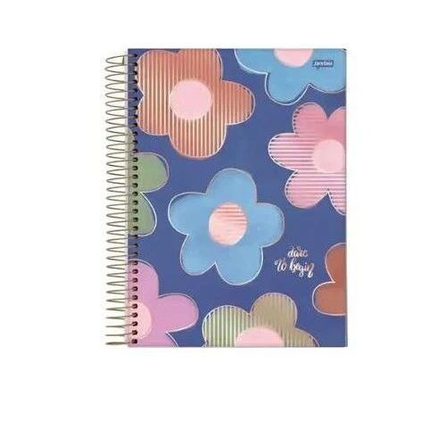 Caderno Universitário 10 Matérias La Creme 160 Folhas - Jandaia