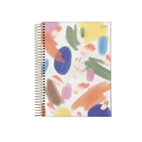 Caderno Universitário 10 Matérias La Creme 160 Folhas - Jandaia