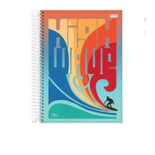 Caderno Universitário 10 Matérias Malibu 200 Folhas - Jandaia