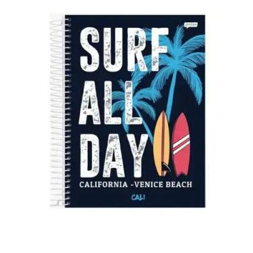 Caderno Universitário 10 Matérias Malibu 200 Folhas - Jandaia