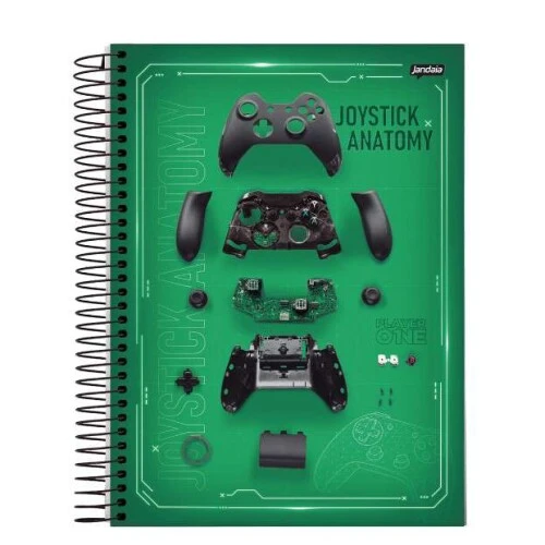 Caderno Universitário 10 Matérias Player 160 Folhas - Jandaia