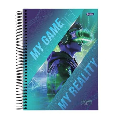 Caderno Universitário 10 Matérias Player 160 Folhas - Jandaia