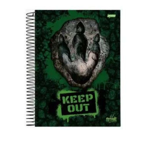 Caderno Universitário 10 Matérias Stone 160 folhas - Jandaia