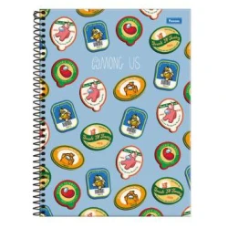 Caderno Universitário 101 Among US 160 Folhas  Foroni