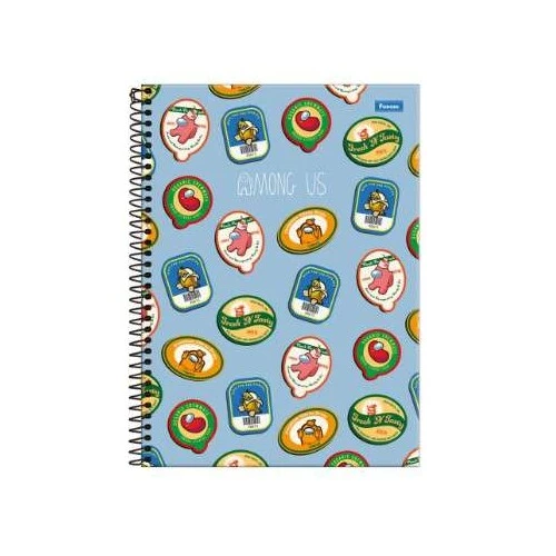 Caderno Universitário 101 Among US 160 Folhas Foroni Caderno Universitário 101 Among US 160 Folhas Foroni