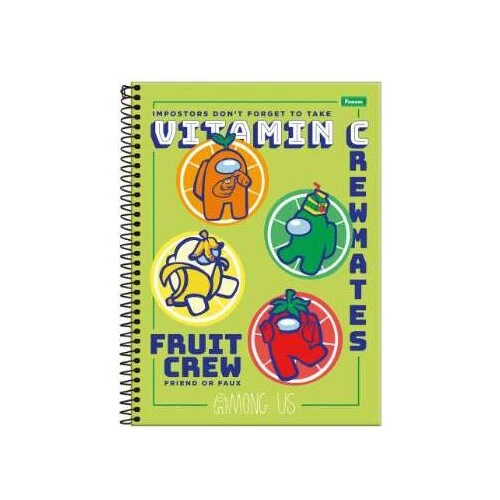Caderno Universitário 101 Among US 160 Folhas Foroni Caderno Universitário 101 Among US 160 Folhas Foroni