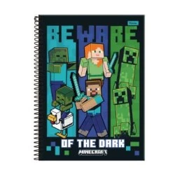 Caderno Universitário 10 matéria Minecraft 160 Folhas  Foroni