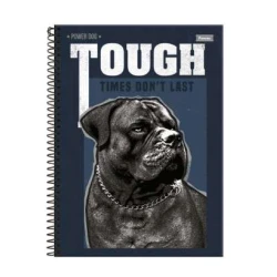 Caderno Universitário 10 matéria Power Dog 160 Folhas  Foroni
