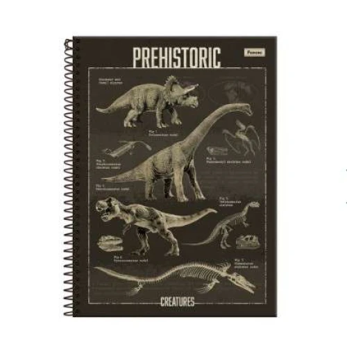 Caderno Universitário 10 matéria Sauros 160 Folhas  Foroni