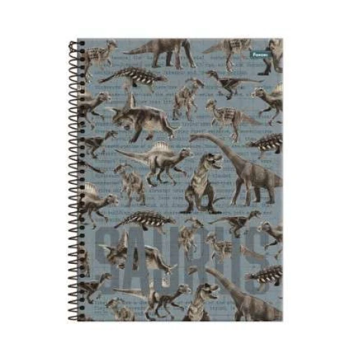 Caderno Universitário 10 matéria Sauros 160 Folhas  Foroni