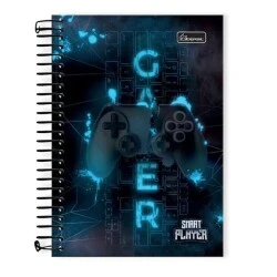 Caderno Universitário Smart Player 15 matérias 240 Folhas  Foroni