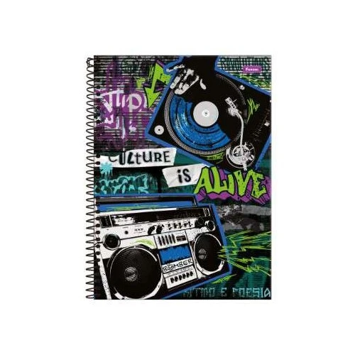 Caderno Universitário 15 matérias Bomber 240 Folhas  Foroni