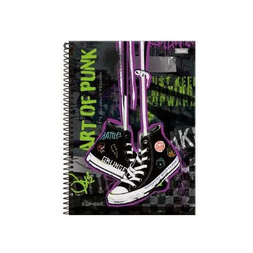 Caderno Universitário 15 matérias Bomber 240 Folhas  Foroni