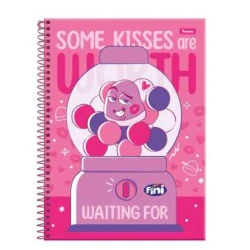 Caderno Universitário 10 Matérias Fini Grande 160 Folhas  Foroni