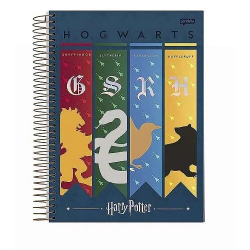 Caderno Universitário 10m Harry Potter 200 Folhas - Jandaia