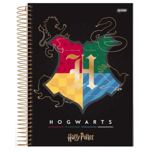 Caderno Universitário 10m Harry Potter 200 Folhas - Jandaia