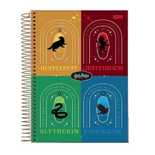 Caderno Universitário 10m Harry Potter 200 Folhas - Jandaia