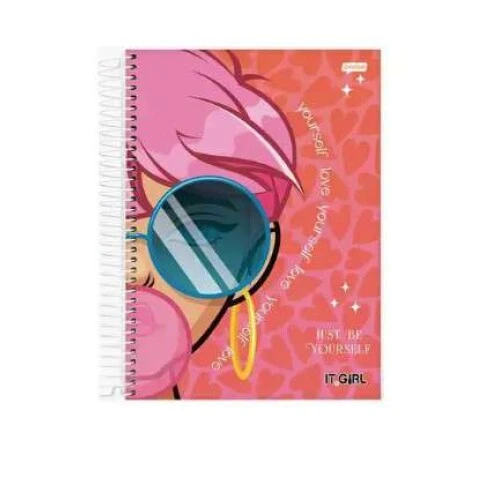 Caderno Universitario 101 It Girl -Jandaia 200 folhas