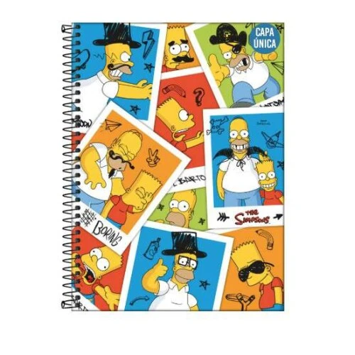 Caderno Universitário Simpsons 80 Folhas - Tilibra