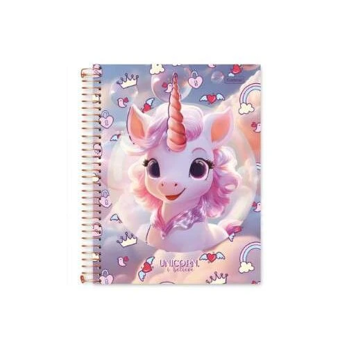 Caderno Universitário 11 Unicorn I Believe 80 Folhas - Cadersil