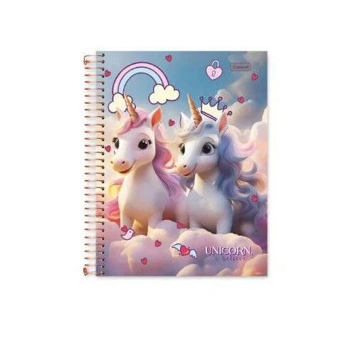 Caderno Universitário 11 Unicorn I Believe 80 Folhas - Cadersil