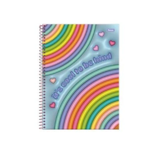 Caderno Universitário 15 Materias Nicecream 240 Folhas  Foroni