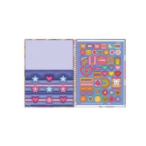 Caderno Universitário 15 Materias Nicecream 240 Folhas  Foroni