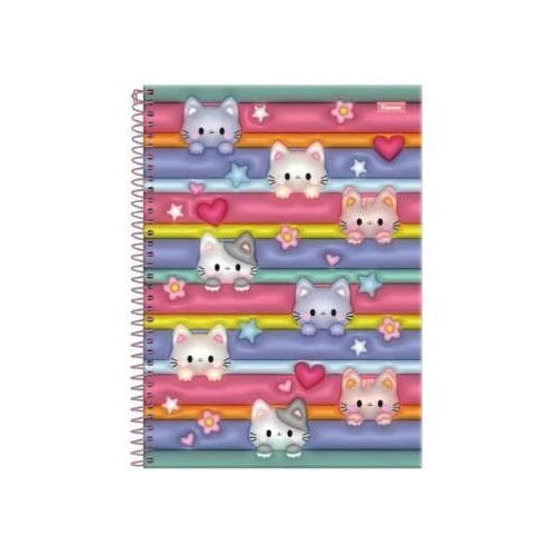 Caderno Universitário 15 Materias Nicecream 240 Folhas  Foroni