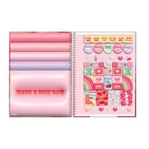 Caderno Universitário 15 Materias Nicecream 240 Folhas  Foroni