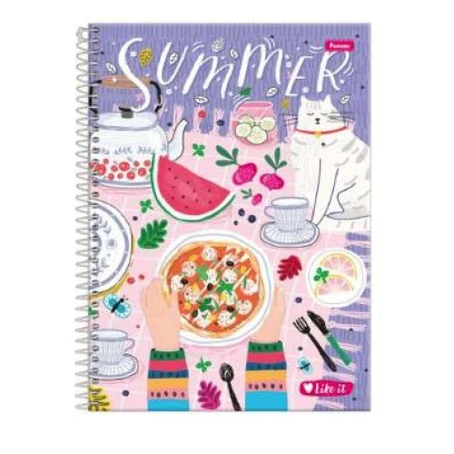 Caderno Universitário 15 matérias Like It 240 Folhas  Foroni