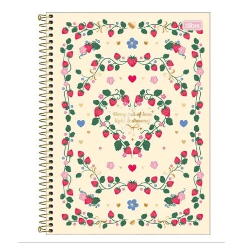 Caderno Universitário Be Berry 1 matérias 80 folhas - Tilibra