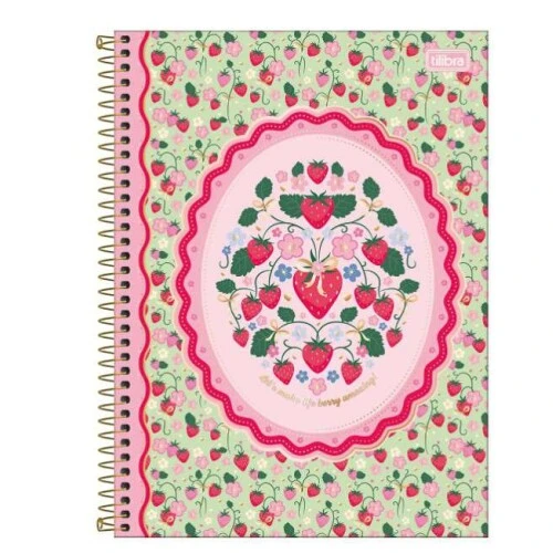 Caderno Universitário Be Berry 1 matérias 80 folhas - Tilibra