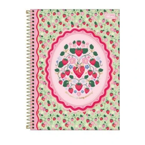 Caderno Universitário Be Berry 10 matérias 160 folhas - Tilibra