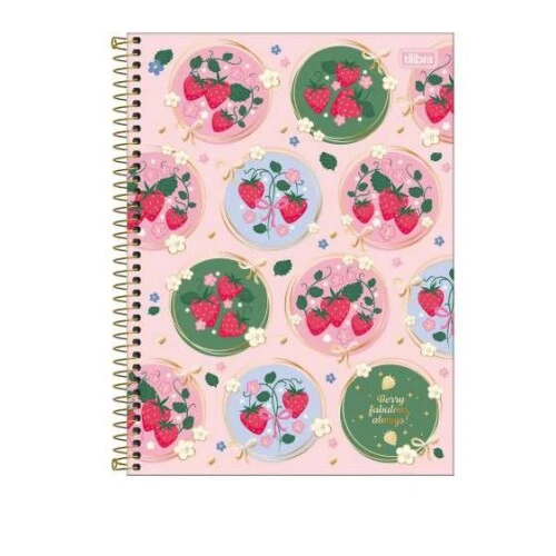 Caderno Universitário Be Berry 10 matérias 160 folhas - Tilibra