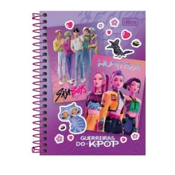 Caderno Universitario CD Guerreiras Do K-pop Tilibra 1 matéria 80 Folhas - Tilibra