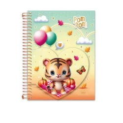 Caderno Universitário College Pokpom 1 Matéria 80 Folhas - Cadersil