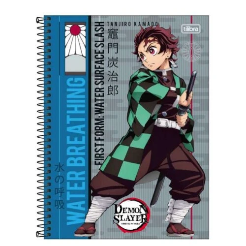 Caderno Universitário 80 Folhas Demon Slayer - Tilibra