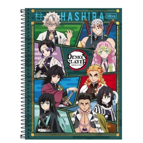 Caderno Universitário 80 Folhas Demon Slayer - Tilibra
